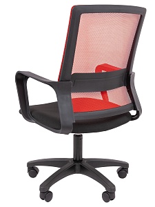 Офисное кресло CHAIRMAN 606 LT, ткань/сетка, красный